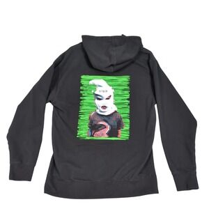 Independent Hoodie Mens Medium Black Graphic Skater Hustler Outsida Sweatshirt